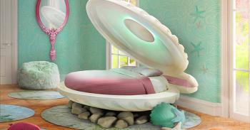 This Clam Shell Kids Bed Is Perfect For Your Little Mermaid Loving Child