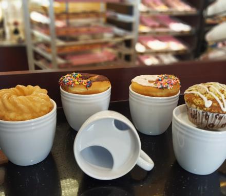 This Coffee Mug Uses The Heat From Your Coffee To Warm Your Donut