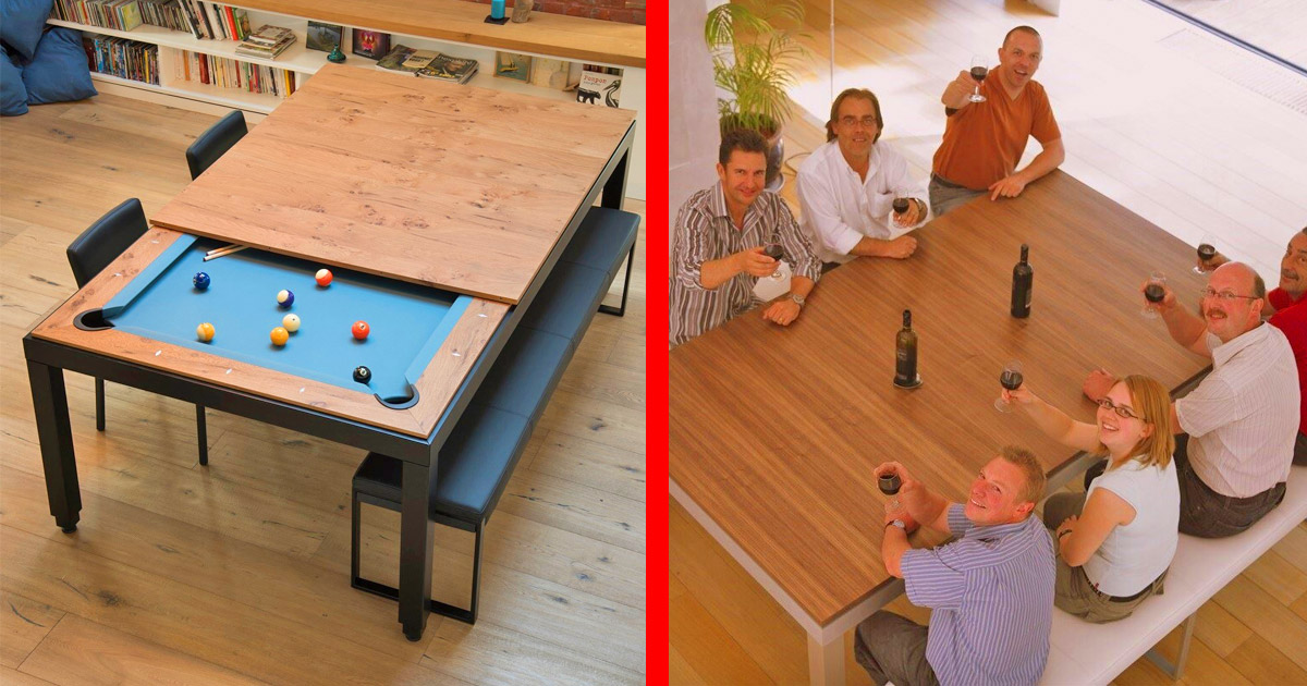Pool Table That Converts Into A, Convertible Pool Table Dining Combo