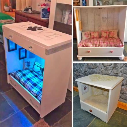 Dog bed outlet cupboard