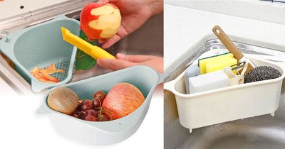 This Corner Sink Basket Will Make Cleaning And Cooking So Much Easier