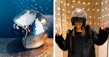 This Disco Ball Helmet Is Perfect For Partying Or Motorcycling This Disco Ball Helmet Is Perfect For Partying Or Motorcycling