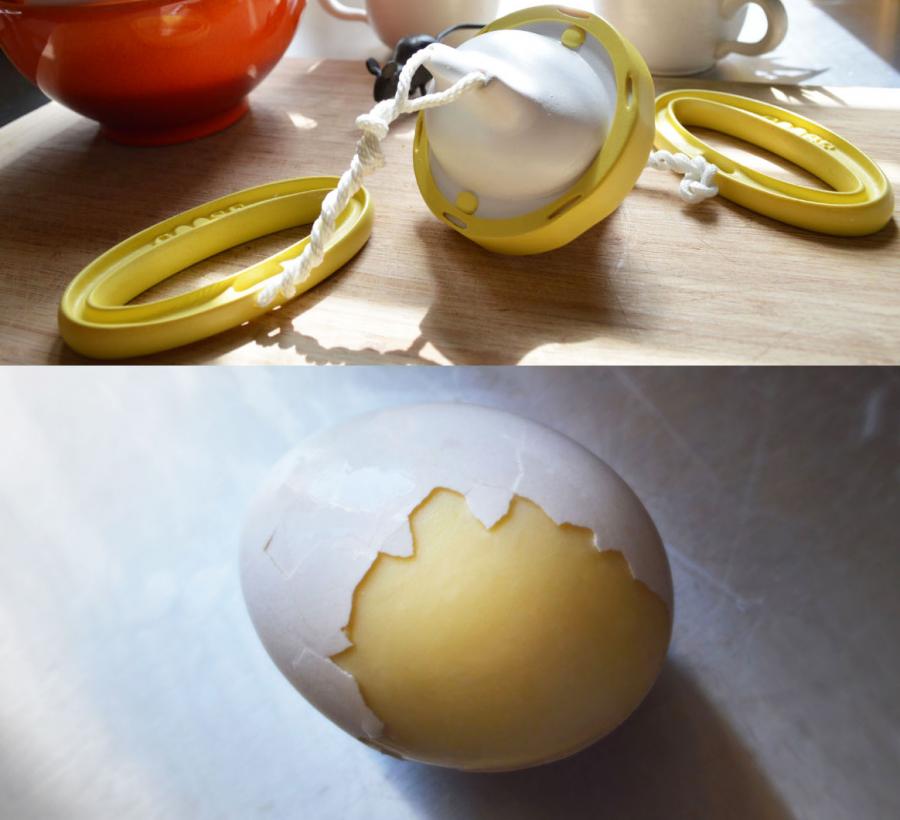 The Golden Goose: Scramble Eggs From Inside the Shell