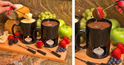 These Candle-Powered Fondue Mugs Are Perfect For Melted Cheese and Chocolate Lovers