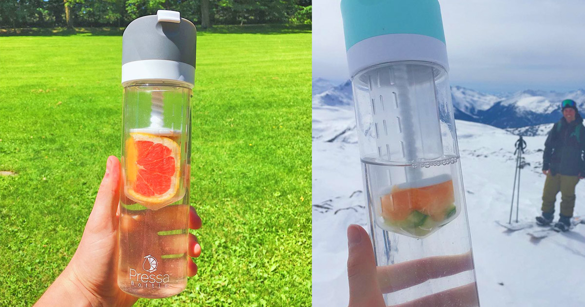 This Genius Fruit Infuser Lets You Screw Down and Squish Fruit Inside