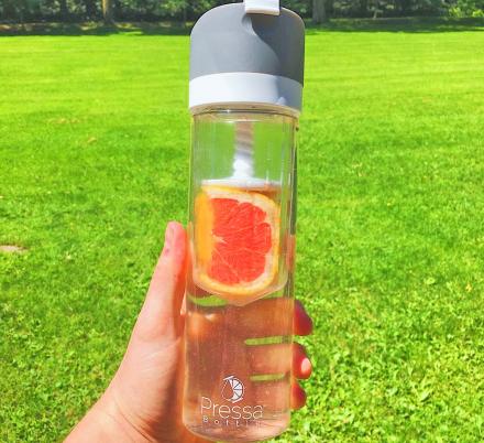 This Genius Fruit Infuser Lets You Screw Down and Squish Fruit Inside Your Water