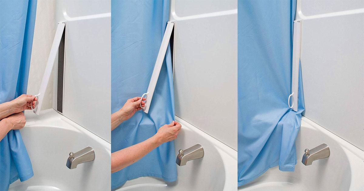 ***FAST SHIPPING*** Set of 2 Magna Lock Magnetic Shower Curtain Sealer 