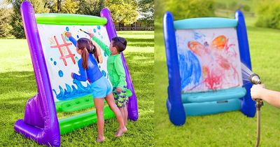 Painting Pool Inflatable This Mini Inflatable Pool Has a Bench, And Backrest And Is Perfect For ...