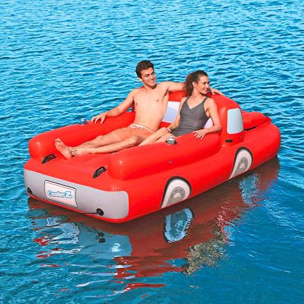 This Giant Pickup Truck Pool Float Has a Beer Cooler Under The Hood