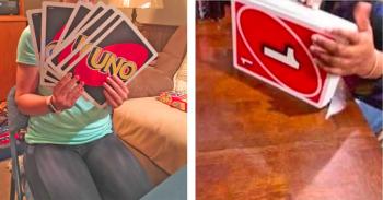 This Giant UNO Deck Will Make Family Game Night Extra Fun and Hilarious