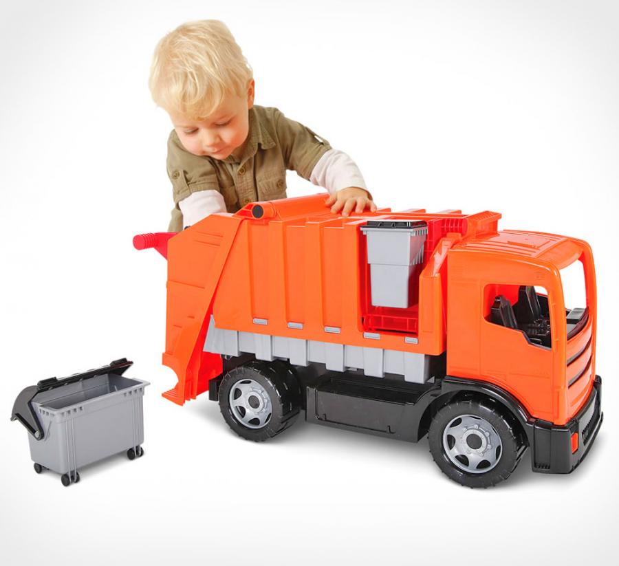 garbage truck that picks up toys