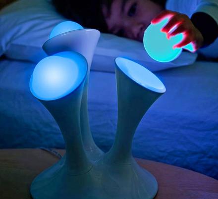 These Glowing Balls Nightlight Lamp Has Removable Glow Balls For Trips To The Bathroom
