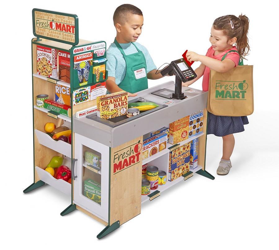 kid play grocery store