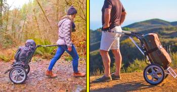 This Hands-Free All-Terrain Cart Lets You Skip The Backpack While Hiking This Hands-Free All-Terrain Cart Lets You Skip The Backpack While Hiking