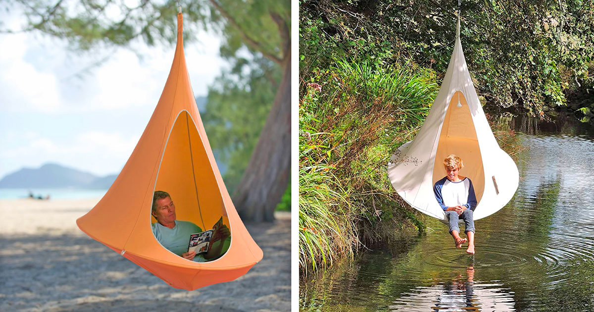 hanging cacoon hammock