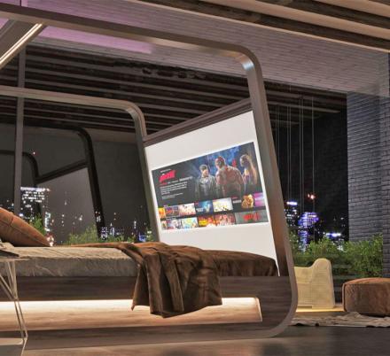 This Smart Bed With Integrated Movie Theater Will Make You Never Want ...