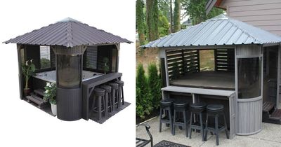 This Hot Tub Gazebo Turns Your Spa Into a Swim-Up Bar
