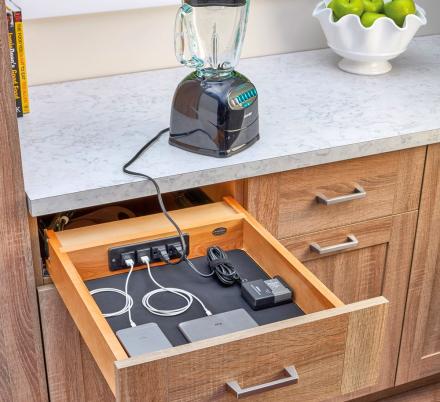 This Charging Drawer Charges Your Devices Without Taking Up Counter Space