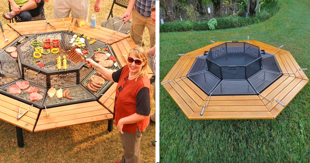 Built-In BBQ Tables : JAG Grill