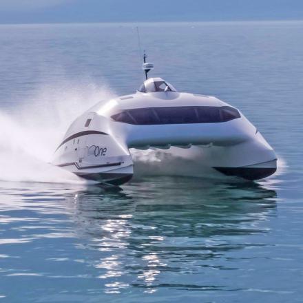 This Incredibly Fast New Catamaran Looks Like a Villain’s Getaway Ship