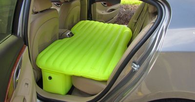 This Inflatable Backseat Car Bed Lets You Sleep Comfortably In Your Car While On The Go