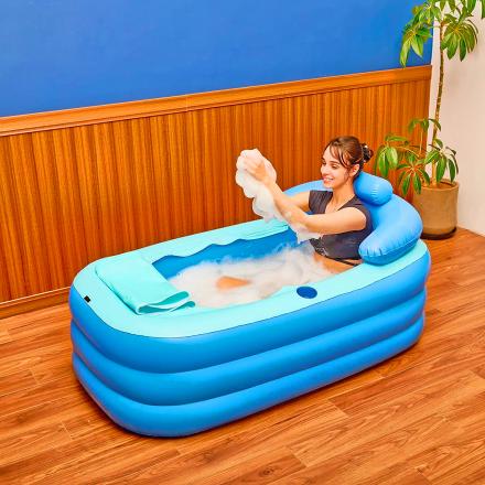 This Inflatable Bath Tub Is Perfect For Camping, Or When You Don't Have a Regular Bathtub