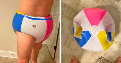 This Inflatable Beach Ball Swimsuit Is Sure To Get Some Looks At The Beach This Summer