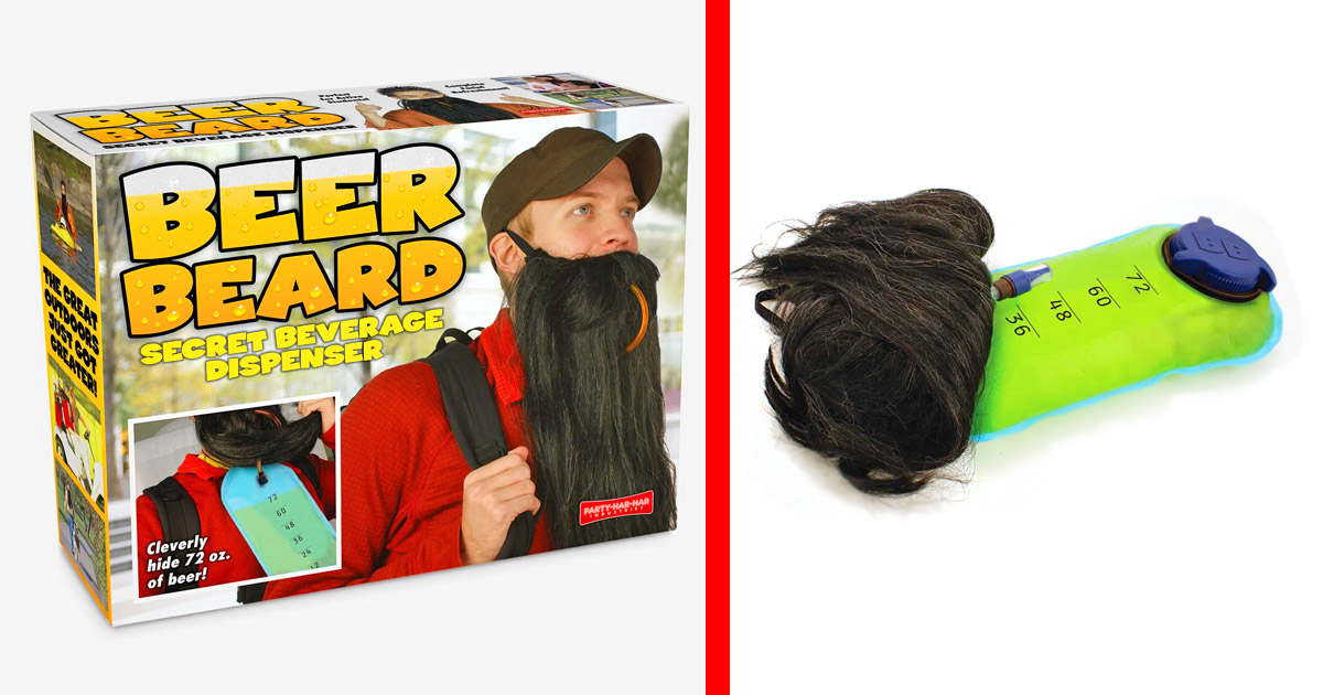 This Ingenious Fake Beard Lets You Hide Beer Inside Of It For Drinking