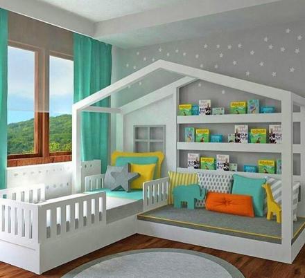 This Kids Montessori Bed Has a Bed and Reading Nook In One