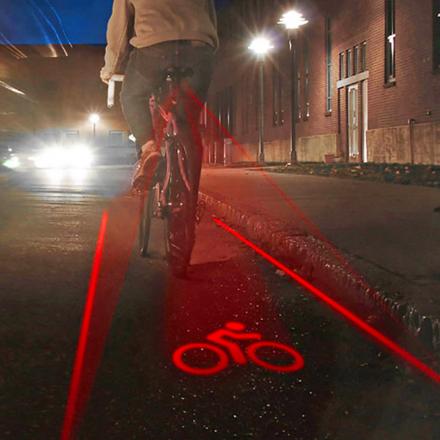This Laser Bike Lane Creates Your Own Bicycle Lane While Your Ride At Night
