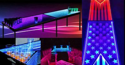 This Light-up, Color Changing Table Brings Beer Pong To A New Level