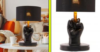 This Middle Finger Lamp Is The Anti-Leg Lamp From A Christmas Story