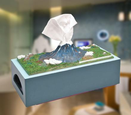 This Mount Fuji Kleenex Box Makes Your Tissues Look Like an Erupting Volcano