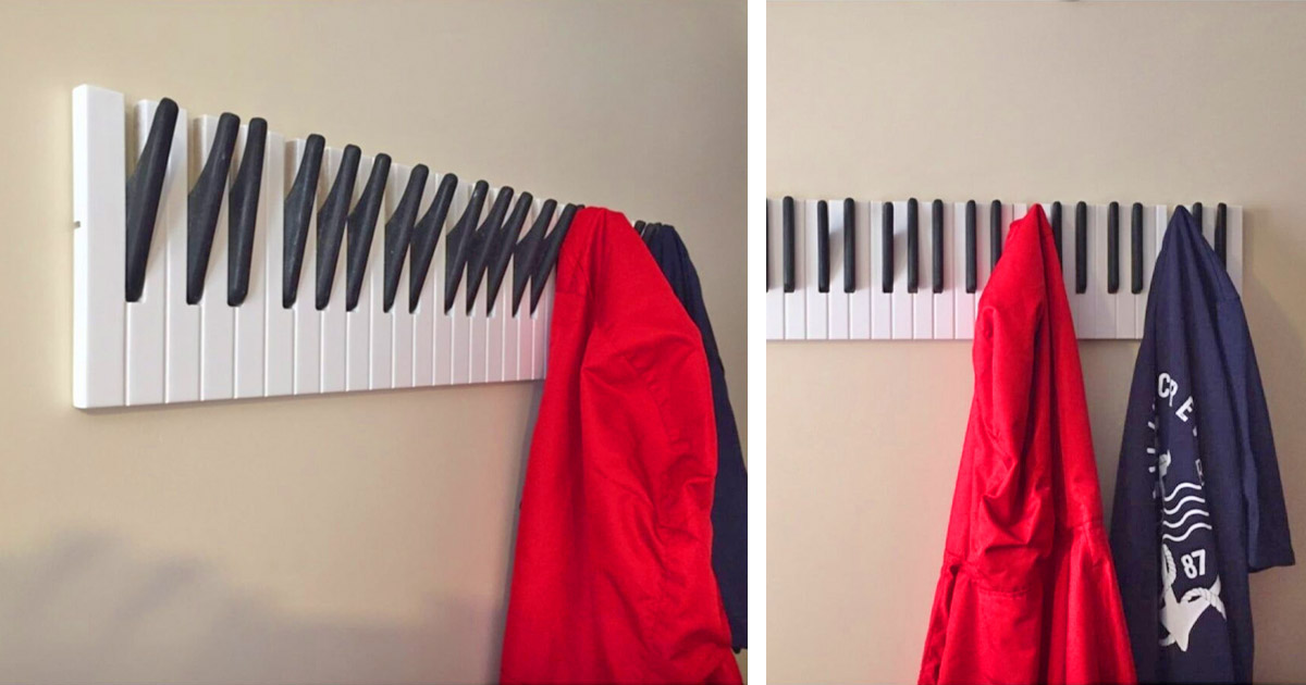 This Piano Keys Coat Rack Is Perfect For Any Music Lover