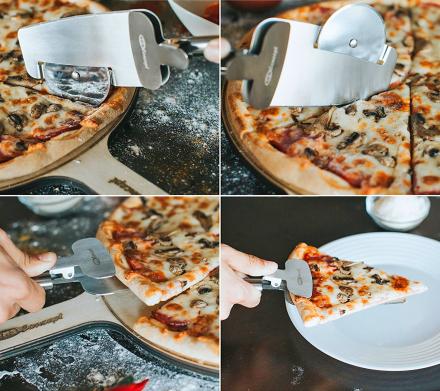 This 4-in-1 Pizza Cutter Doubles as a Pizza Serving Spatula