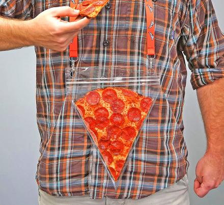 This Pizza Pouch Lanyard Will Ensure You Never Get Greasy Pockets Again