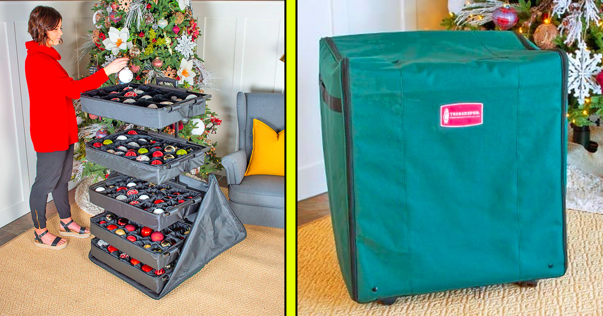 This Pop-up Ornament Storage Case Might Be The Easiest Way To Decorate The  Christmas Tree