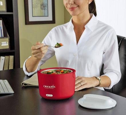 This Portable Crock Pot Pale Lets You Cook Your Lunch Right At