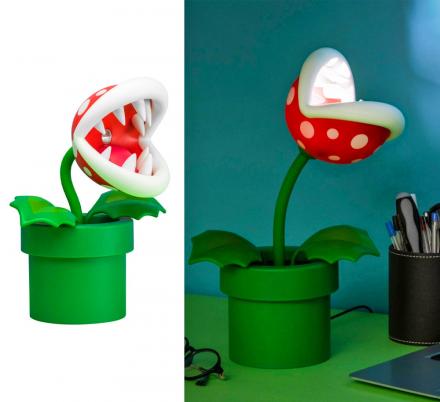 This Posable Super Mario Piranha Plant Lamp Belongs On Every Geeks Desk