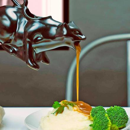 This Puking Cat Gravy Boat Might Be The Greatest Way To Serve Sauce At Dinner