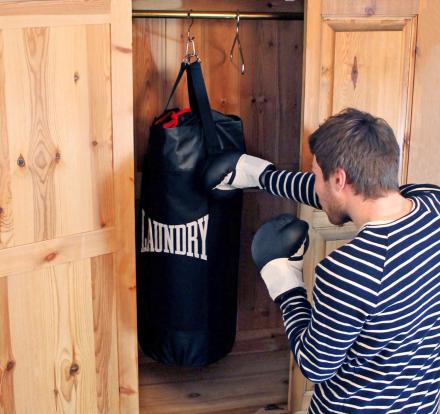 Our punching bag finally ripped apart only to reveal its filled with old  clothes : r/mildlyinteresting