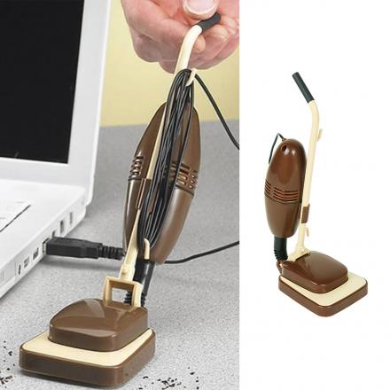This Retro USB Powered Mini Desk Vacuum is Perfect For Your Coworker With a Filthy Desk