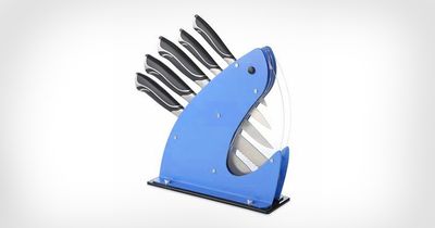 This Shark Knife Set Holder Turns Your Knives Into Shark Teeth