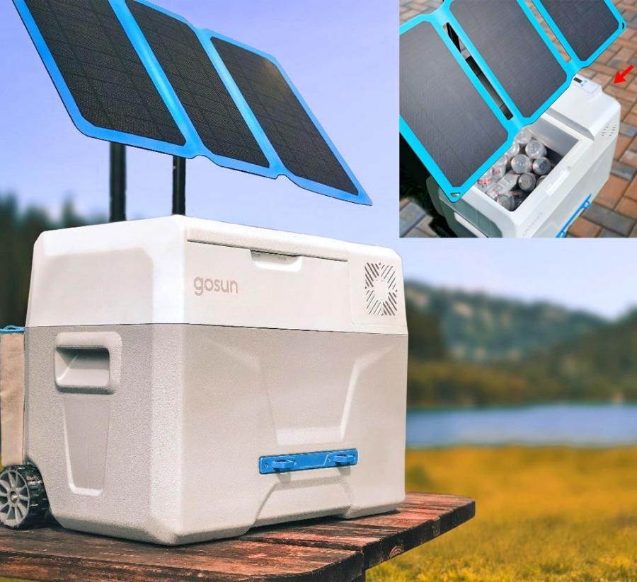 solar powered drink cooler