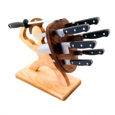 This Spartan Soldier Knife Block Is The Ultimate Way To Display Your Knives