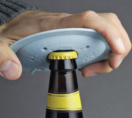 This Star Trek Enterprise Bottle Opener Makes Sounds Effects With Each Open