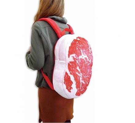 This Steak Backpack Looks Like a Giant Slab of Meat