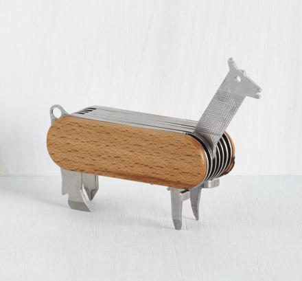 This Swiss Army Knife Unfolds To Reveal Animal Shaped Tools