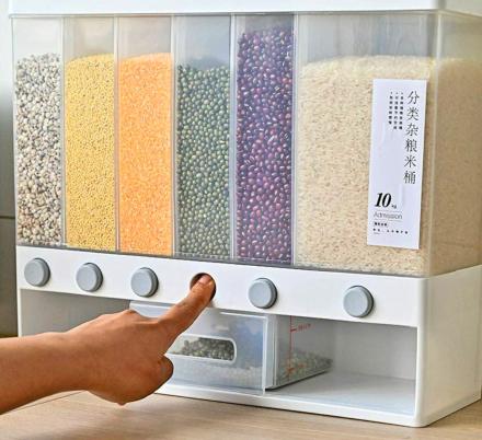 This Unique Food Dispenser Drops Food Down With The Push Of a Button