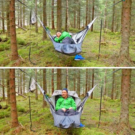 This Unique Lie Flat Hammock Lets You Actually Lay Flat While Camping